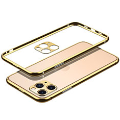 Custodia Lusso Alluminio Laterale Cover JL2 per Apple iPhone 13 Pro Max Oro