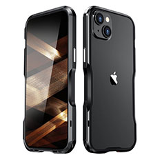 Custodia Lusso Alluminio Laterale Cover LF2 per Apple iPhone 15 Nero