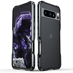 Custodia Lusso Alluminio Laterale Cover LF2 per Google Pixel 8 Pro 5G Nero