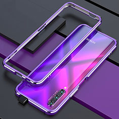 Custodia Lusso Alluminio Laterale Cover per Huawei Honor 9X Pro Viola