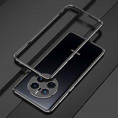 Custodia Lusso Alluminio Laterale Cover per Huawei Mate 50 Pro Nero