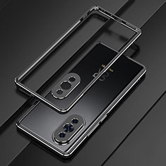 Custodia Lusso Alluminio Laterale Cover per Huawei Nova 10 Nero