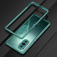 Custodia Lusso Alluminio Laterale Cover per Huawei Nova 10 Verde