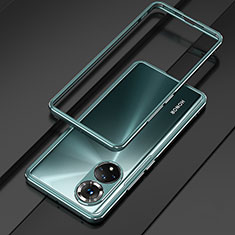 Custodia Lusso Alluminio Laterale Cover per Huawei Nova 9 Pro Verde