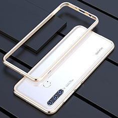 Custodia Lusso Alluminio Laterale Cover per Huawei P30 Lite New Edition Oro