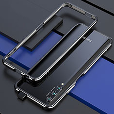 Custodia Lusso Alluminio Laterale Cover per Huawei Y9s Argento e Nero