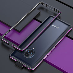 Custodia Lusso Alluminio Laterale Cover per Vivo Nex 3S Viola