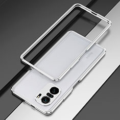 Custodia Lusso Alluminio Laterale Cover per Xiaomi Mi 11i 5G Argento