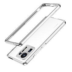 Custodia Lusso Alluminio Laterale Cover per Xiaomi Mi Mix 4 5G Argento