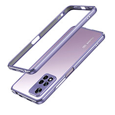 Custodia Lusso Alluminio Laterale Cover per Xiaomi Poco X4 NFC Lavanda