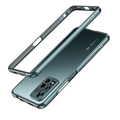 Custodia Lusso Alluminio Laterale Cover per Xiaomi Poco X4 NFC Verde Notte