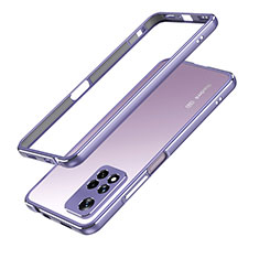 Custodia Lusso Alluminio Laterale Cover per Xiaomi Redmi Note 11 Pro+ Plus 5G Lavanda