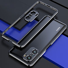 Custodia Lusso Alluminio Laterale Cover S01 per Xiaomi Poco F3 5G Nero
