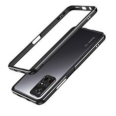 Custodia Lusso Alluminio Laterale Cover S01 per Xiaomi Poco M4 Pro 5G Nero