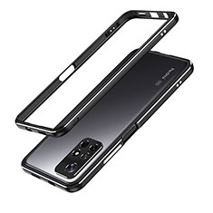 Custodia Lusso Alluminio Laterale Cover S01 per Xiaomi Redmi Note 11T 5G Nero