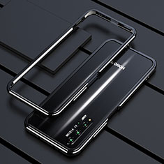 Custodia Lusso Alluminio Laterale Cover T01 per Huawei Honor 20S Nero