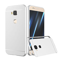 Custodia Lusso Alluminio Laterale per Huawei G8 Argento