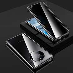 Custodia Lusso Alluminio Laterale Specchio 360 Gradi Cover K01 per Huawei Mate 40E Pro 5G Nero
