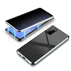 Custodia Lusso Alluminio Laterale Specchio 360 Gradi Cover LK3 per Samsung Galaxy S20 Argento