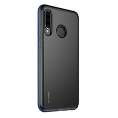 Custodia Lusso Alluminio Laterale Specchio 360 Gradi Cover M01 per Huawei Nova 4e Blu