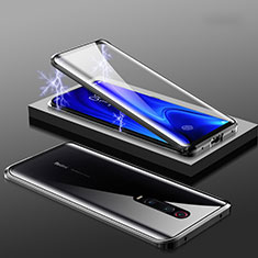 Custodia Lusso Alluminio Laterale Specchio 360 Gradi Cover M01 per Xiaomi Mi 9T Nero