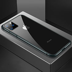 Custodia Lusso Alluminio Laterale Specchio 360 Gradi Cover M04 per Apple iPhone 11 Pro Max Nero
