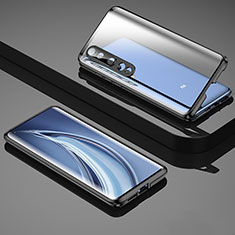 Custodia Lusso Alluminio Laterale Specchio 360 Gradi Cover M04 per Xiaomi Mi 10 Pro Nero