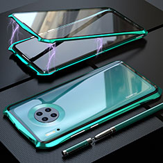 Custodia Lusso Alluminio Laterale Specchio 360 Gradi Cover M08 per Huawei Mate 30 Pro 5G Verde