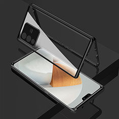 Custodia Lusso Alluminio Laterale Specchio 360 Gradi Cover P01 per Vivo V23 Pro 5G Nero