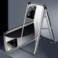 Custodia Lusso Alluminio Laterale Specchio 360 Gradi Cover P01 per Xiaomi Mi Mix 4 5G Nero