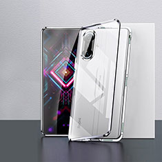 Custodia Lusso Alluminio Laterale Specchio 360 Gradi Cover P03 per Xiaomi Poco F3 GT 5G Argento