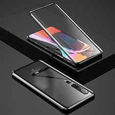 Custodia Lusso Alluminio Laterale Specchio 360 Gradi Cover per Xiaomi Mi 10 Nero