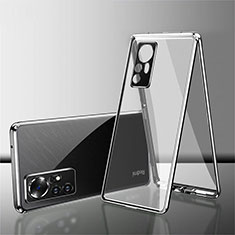 Custodia Lusso Alluminio Laterale Specchio 360 Gradi Cover per Xiaomi Mi 12X 5G Argento