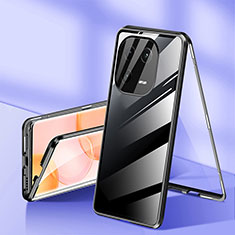 Custodia Lusso Alluminio Laterale Specchio 360 Gradi Cover per Xiaomi Mi 13 5G Nero