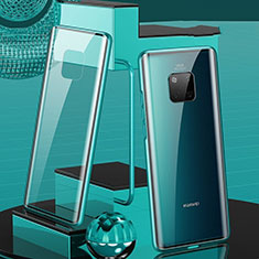 Custodia Lusso Alluminio Laterale Specchio 360 Gradi Cover T02 per Huawei Mate 20 Pro Verde