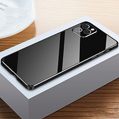 Custodia Lusso Alluminio Laterale Specchio 360 Gradi Cover T03 per Apple iPhone 12 Pro Max Nero