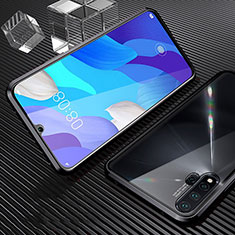 Custodia Lusso Alluminio Laterale Specchio 360 Gradi Cover T05 per Huawei Nova 5 Nero