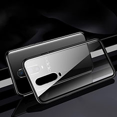 Custodia Lusso Alluminio Laterale Specchio 360 Gradi Cover T06 per Oppo RX17 Pro Nero