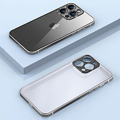 Custodia Lusso Metallo Laterale e Plastica Cover con Mag-Safe Magnetic JB1 per Apple iPhone 15 Pro Nero