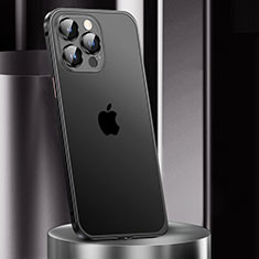 Custodia Lusso Metallo Laterale e Plastica Cover JL2 per Apple iPhone 15 Pro Nero