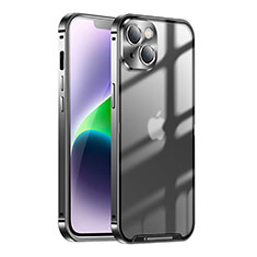 Custodia Lusso Metallo Laterale e Plastica Cover LK1 per Apple iPhone 13 Nero