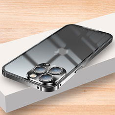 Custodia Lusso Metallo Laterale e Plastica Cover LK2 per Apple iPhone 14 Pro Max Nero