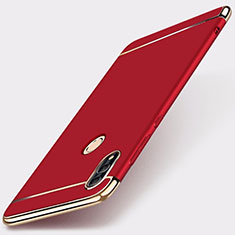 Custodia Lusso Metallo Laterale e Plastica Cover M01 per Huawei Honor 10 Lite Rosso