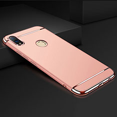 Custodia Lusso Metallo Laterale e Plastica Cover M01 per Huawei Honor V10 Lite Oro Rosa