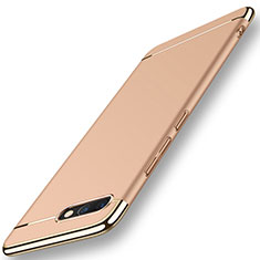 Custodia Lusso Metallo Laterale e Plastica Cover M01 per Huawei Honor V10 Oro