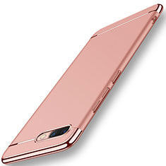 Custodia Lusso Metallo Laterale e Plastica Cover M01 per Huawei Honor View 10 Oro Rosa