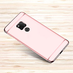 Custodia Lusso Metallo Laterale e Plastica Cover M01 per Huawei Mate 20 X 5G Oro Rosa