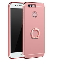 Custodia Lusso Metallo Laterale e Plastica Cover M01 per Huawei Nova 2 Oro Rosa