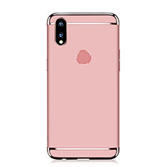 Custodia Lusso Metallo Laterale e Plastica Cover M01 per Huawei Nova 3i Oro Rosa