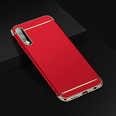 Custodia Lusso Metallo Laterale e Plastica Cover M01 per Huawei P Smart Z (2019) Rosso